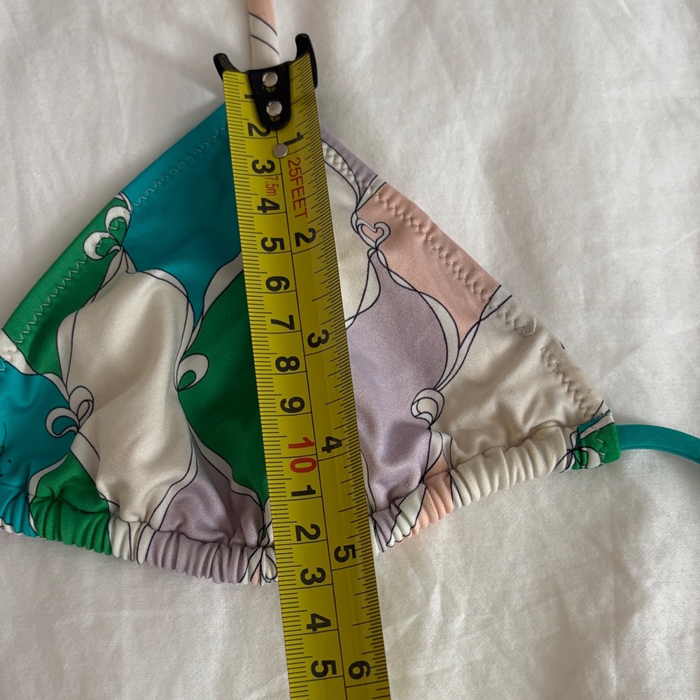 Emilio Pucci Green and Pink Wave Bikini - Picture 9 of 9
